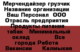 Мерчендайзер-грузчик › Название организации ­ Ваш Персонал, ООО › Отрасль предприятия ­ Продукты питания, табак › Минимальный оклад ­ 39 000 - Все города Работа » Вакансии   . Калмыкия респ.